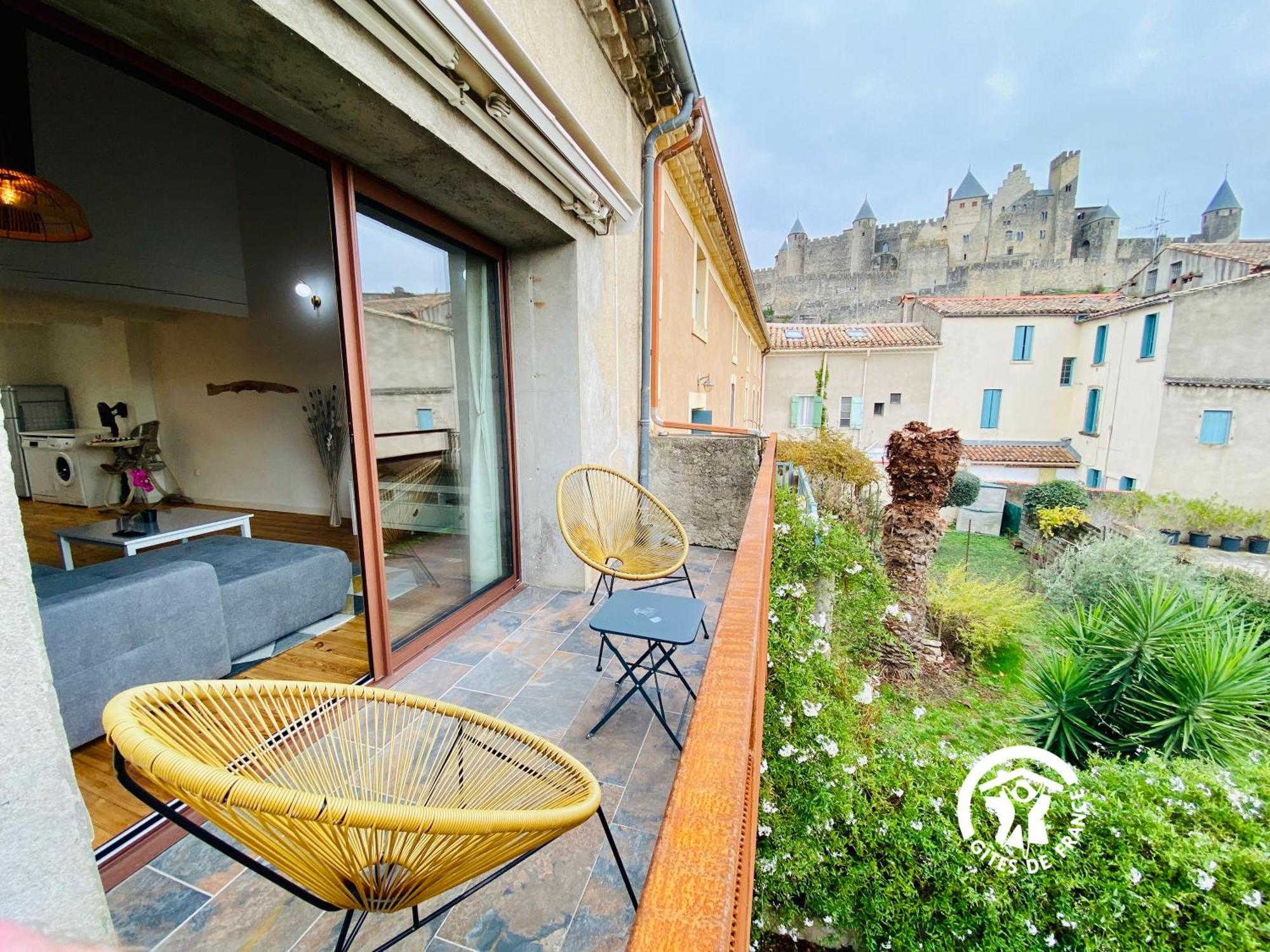Loft Cocon Climatise - Imprenable Vue Sur Le Chateau Comtal Каркассон Экстерьер фото