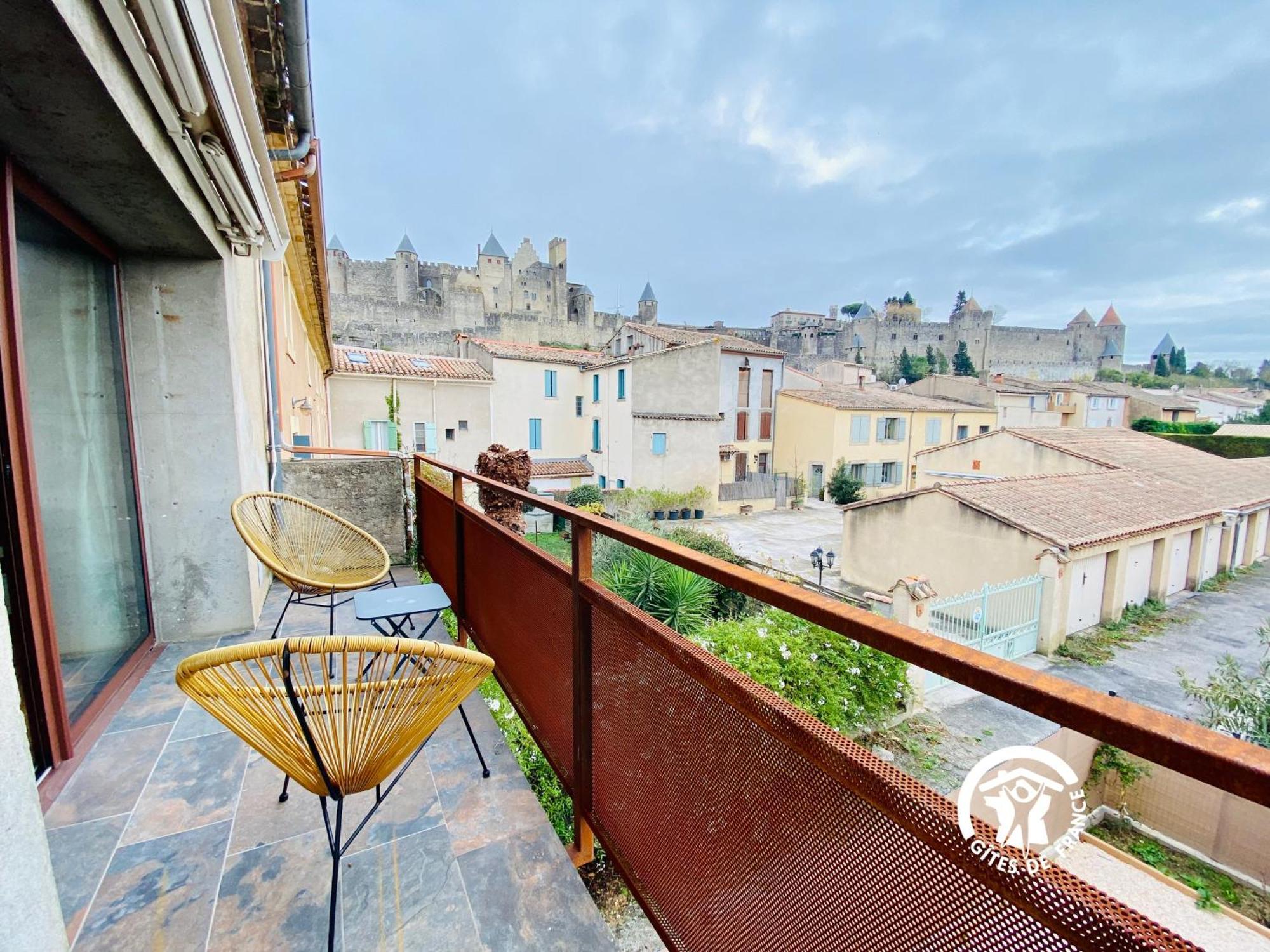 Loft Cocon Climatise - Imprenable Vue Sur Le Chateau Comtal Каркассон Экстерьер фото